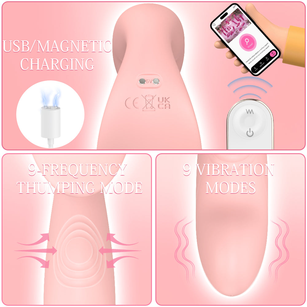 Bluetooth® App-Controlled G-Spot Egg Vibrator